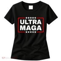 Ultra MAGA Funny Conservative Anti Biden Pro Trump Gift Women's T-Shirt thumb 0