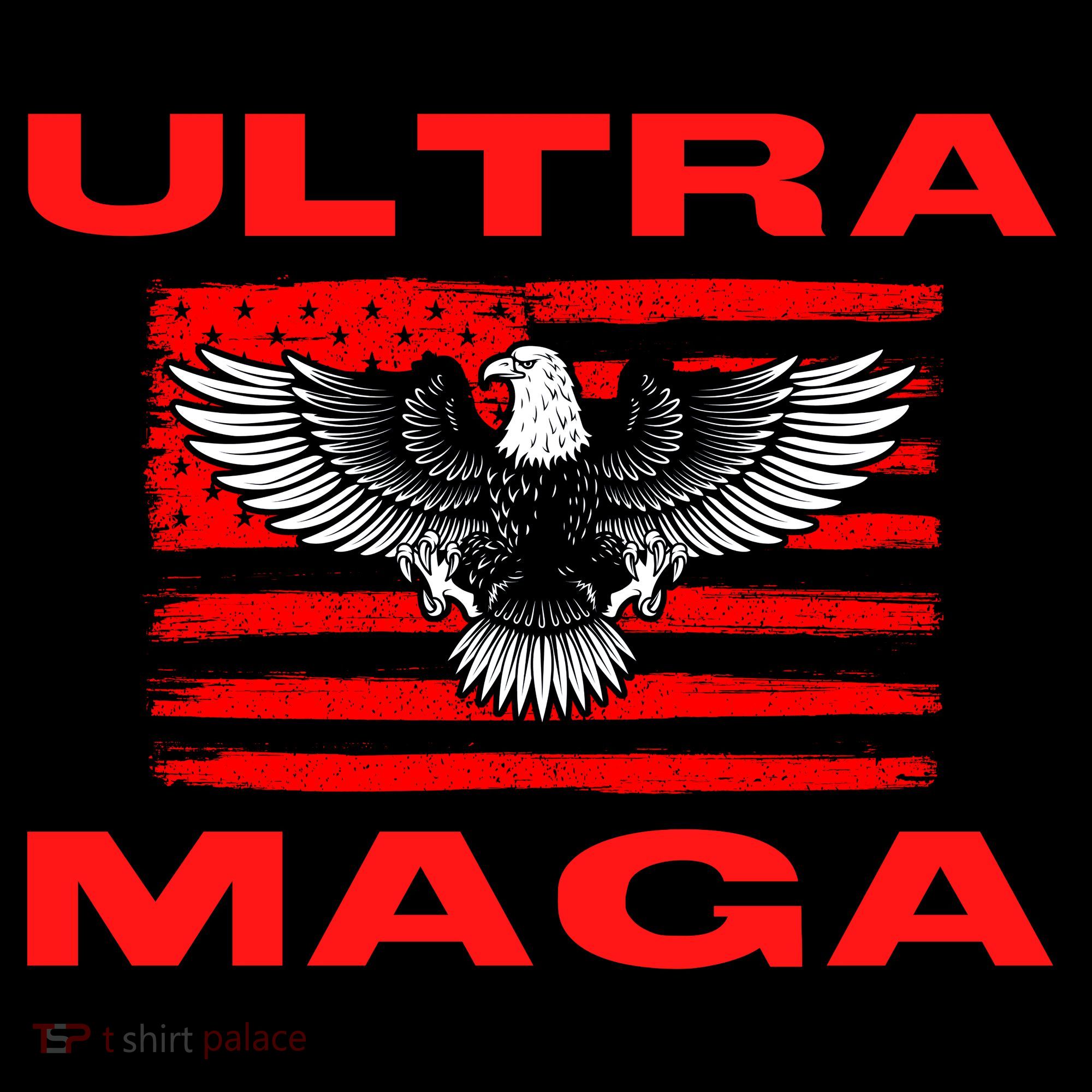 Ultra MAGA Conservative US Flag Coaster
