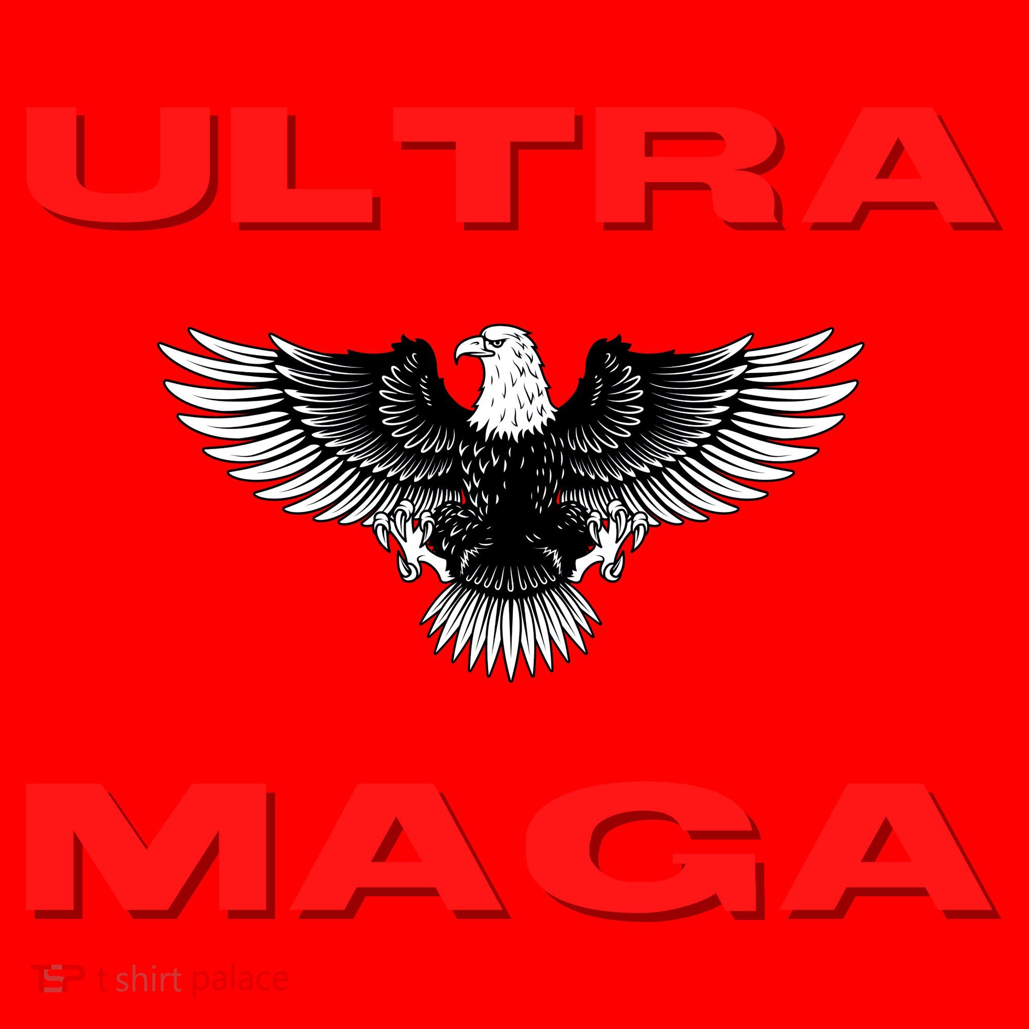 Ultra MAGA Conservative US Flag Santa Hat