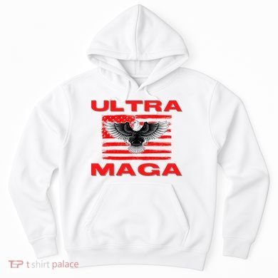 Ultra MAGA Conservative US Flag Hoodie