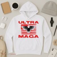Ultra MAGA Conservative US Flag Hoodie thumb 3