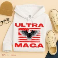Ultra MAGA Conservative US Flag Hoodie thumb 4