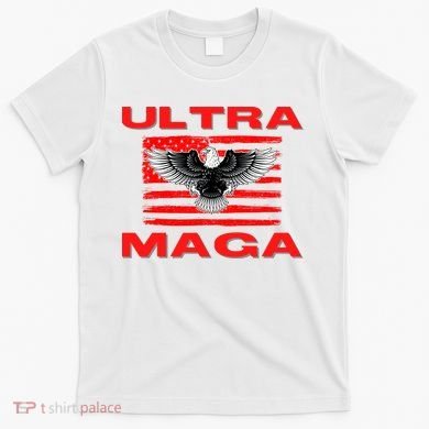 Ultra MAGA Conservative US Flag T-Shirt