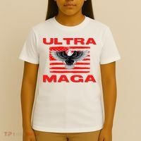 Ultra MAGA Conservative US Flag T-Shirt thumb 4