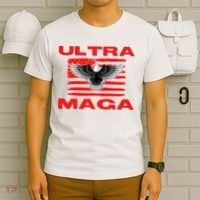 Ultra MAGA Conservative US Flag T-Shirt thumb 6