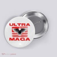 Ultra MAGA Conservative US Flag Button thumb 0