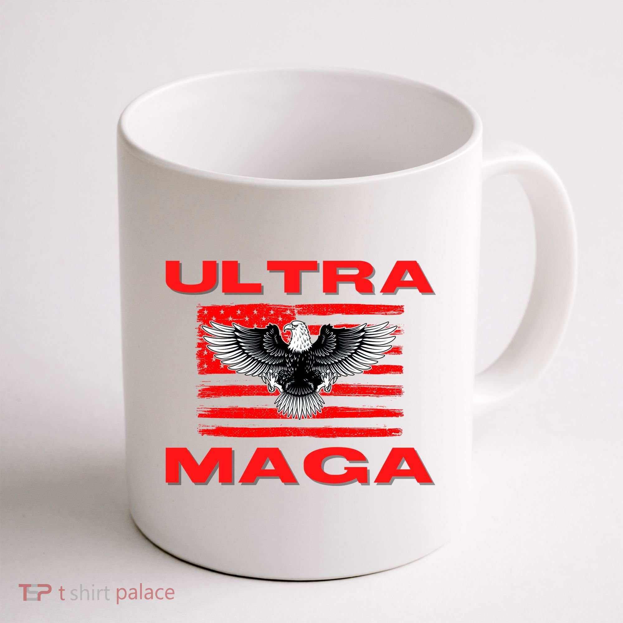 Ultra MAGA Conservative US Flag Coffee Mug