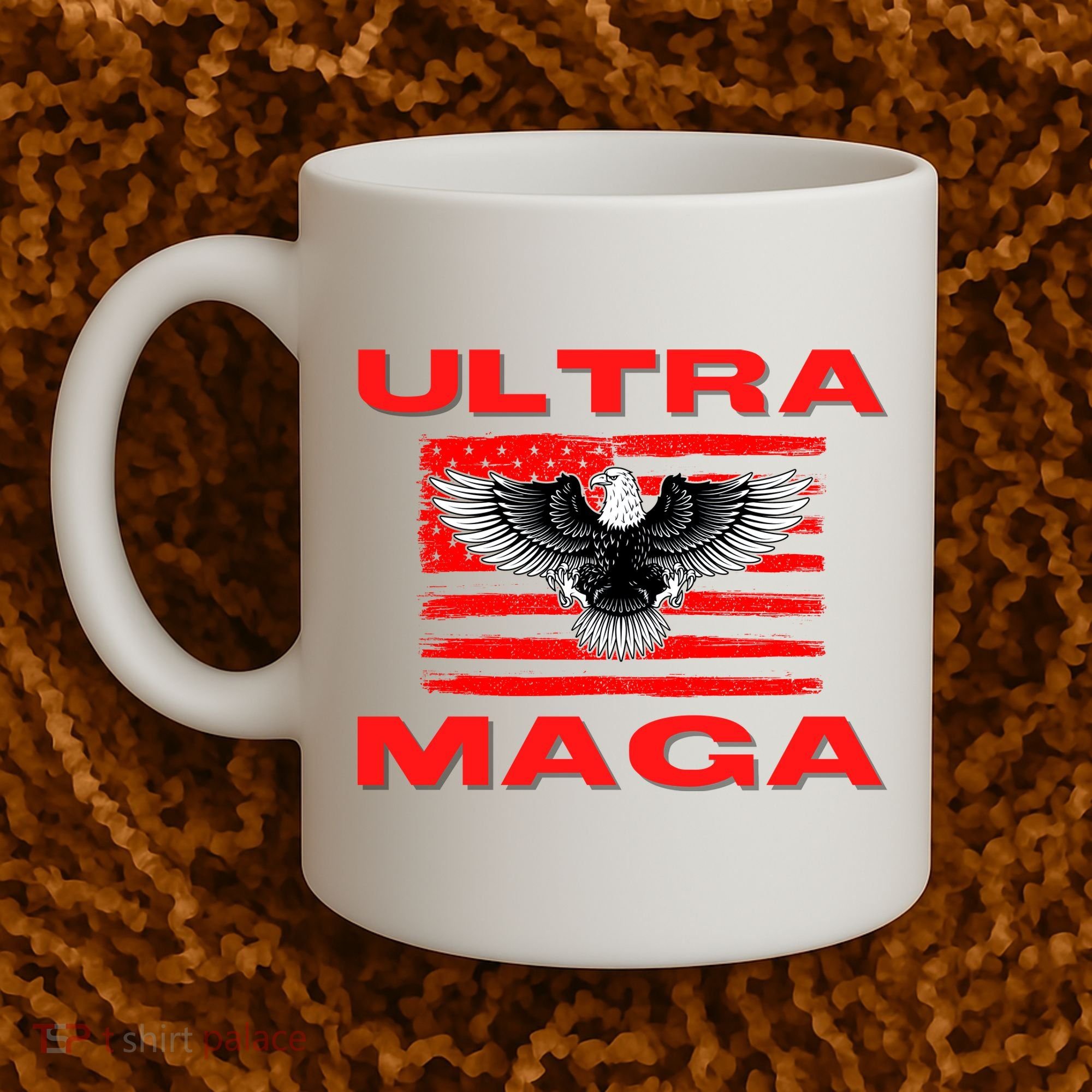 Ultra MAGA Conservative US Flag Coffee Mug