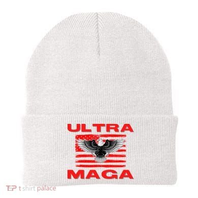 Ultra MAGA Conservative US Flag Beanie