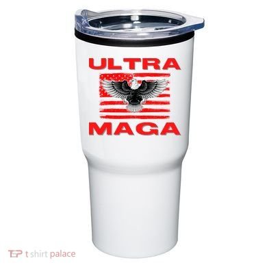 Ultra MAGA Conservative US Flag Tumbler