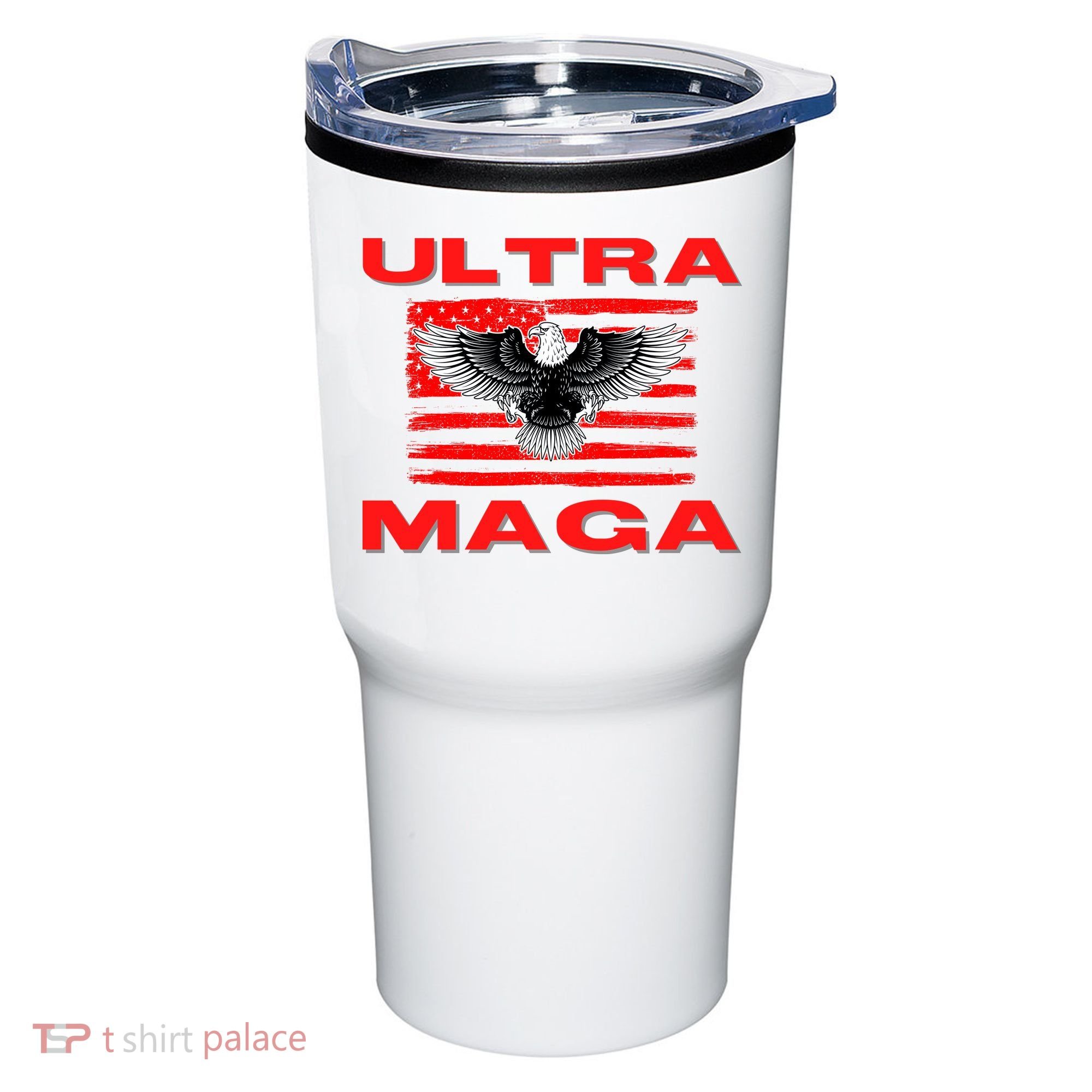 Ultra MAGA Conservative US Flag Tumbler