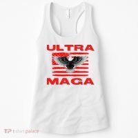Ultra MAGA Conservative US Flag Women's Tank Top thumb 0
