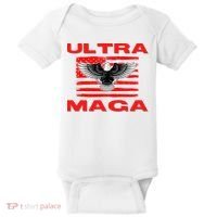 Ultra MAGA Conservative US Flag Baby Bodysuit thumb 0