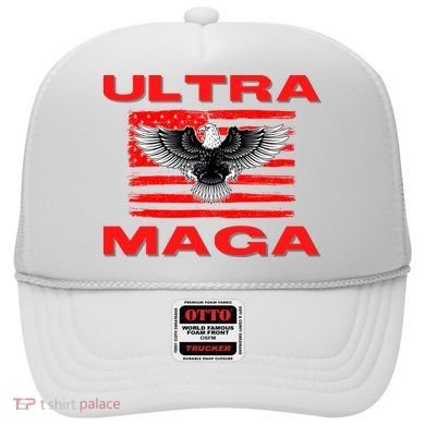 Ultra MAGA Conservative US Flag Hat
