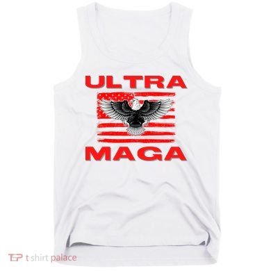 Ultra MAGA Conservative US Flag Tank Top