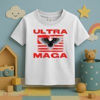 Ultra MAGA Conservative US Flag Toddler T-Shirt thumb 3