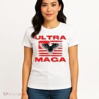 Ultra MAGA Conservative US Flag Women's T-Shirt thumb 4