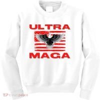 Ultra MAGA Conservative US Flag Kids Sweatshirt thumb 0