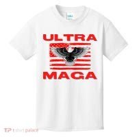 Ultra MAGA Conservative US Flag Kids T-Shirt thumb 0