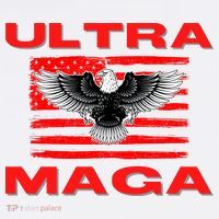 Ultra MAGA Conservative US Flag Kids T-Shirt thumb 4