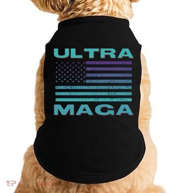 Ultra MAGA Conservative US Flag Doggie Tank