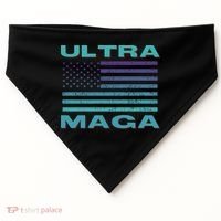 Ultra MAGA Conservative US Flag USA-Made Doggie Bandana thumb 0
