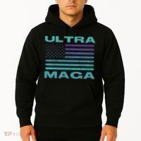 Ultra MAGA Conservative US Flag Hoodie thumb 2