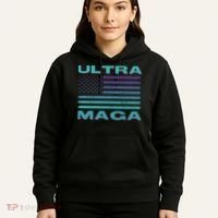 Ultra MAGA Conservative US Flag Hoodie thumb 5