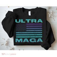 Ultra MAGA Conservative US Flag Sweatshirt thumb 2
