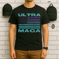 Ultra MAGA Conservative US Flag T-Shirt thumb 6