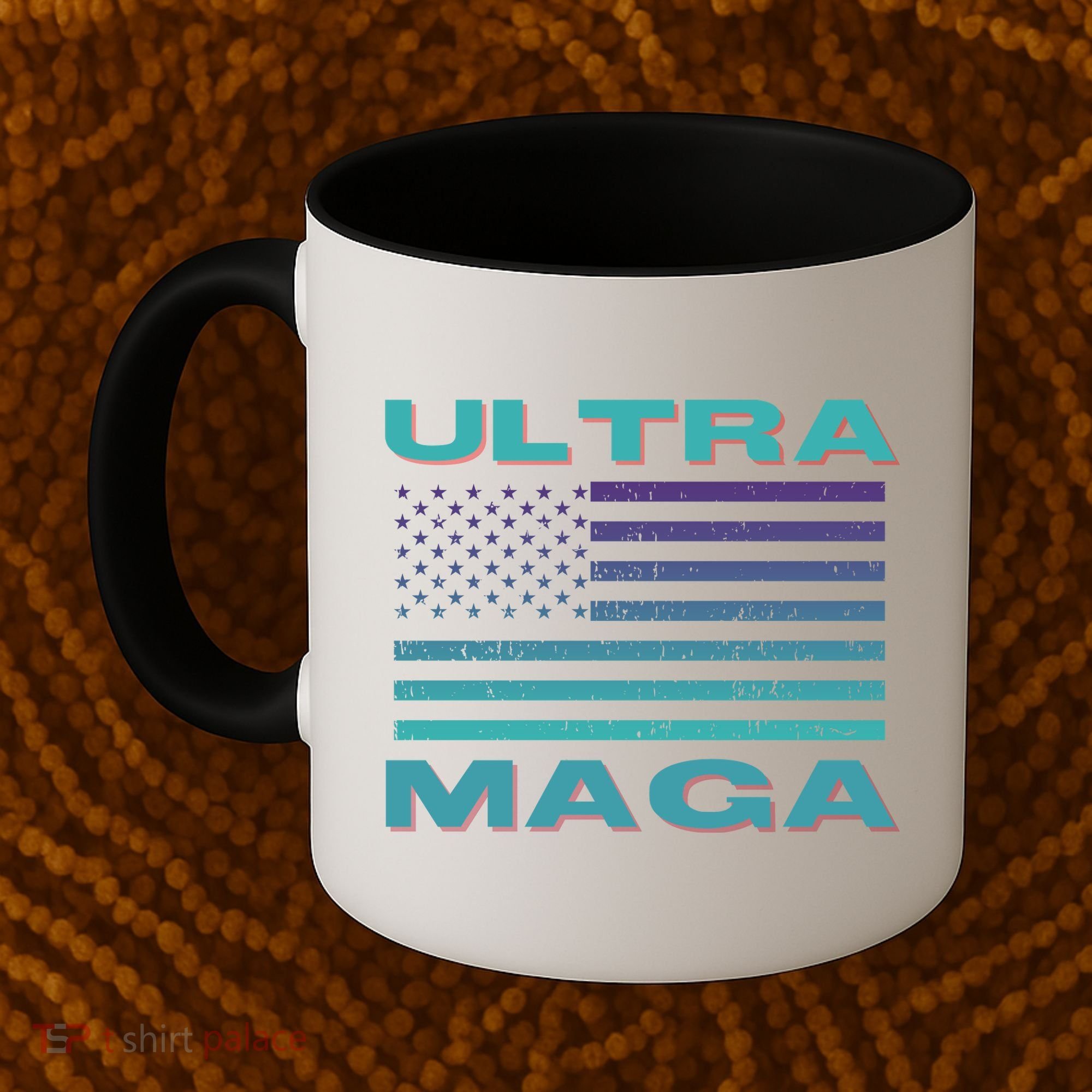 Ultra MAGA Conservative US Flag Coffee Mug