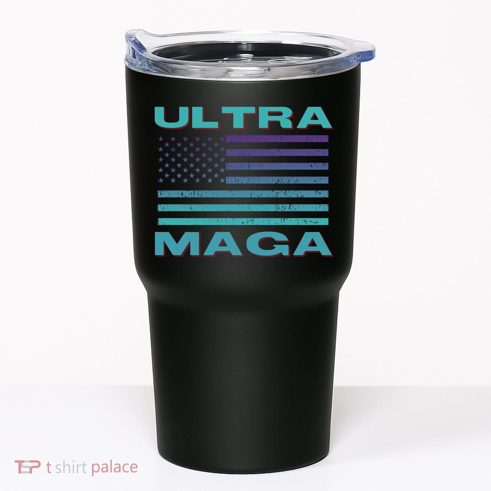 Ultra MAGA Conservative US Flag Tumbler