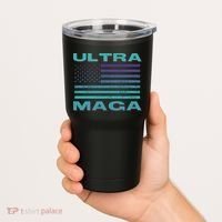 Ultra MAGA Conservative US Flag Tumbler thumb 2
