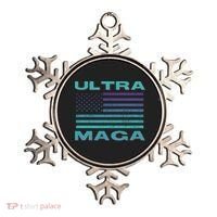 Ultra MAGA Conservative US Flag Ornament thumb 0