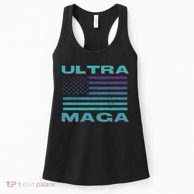 Ultra MAGA Conservative US Flag Women's Tank Top
