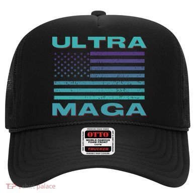 Ultra MAGA Conservative US Flag Hat