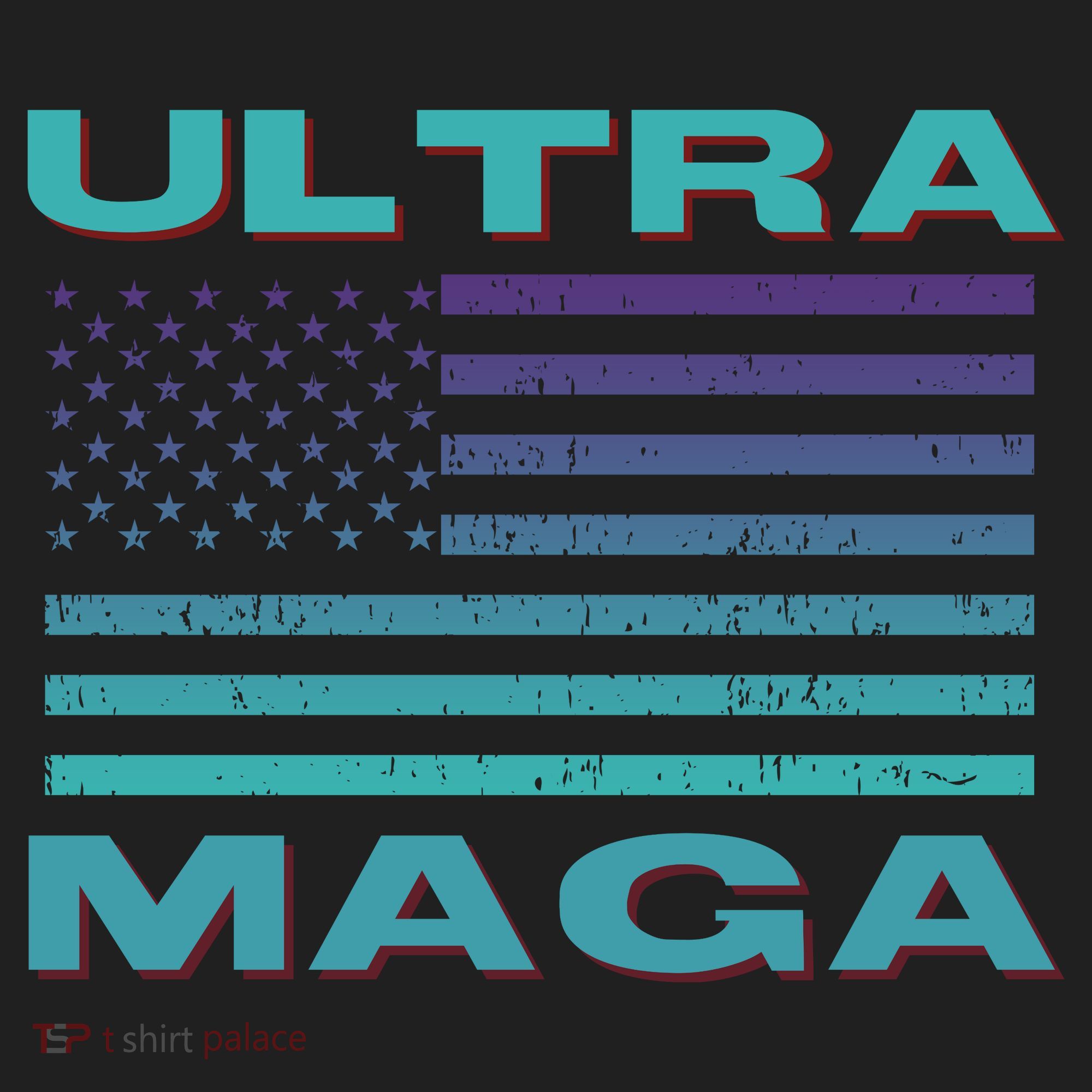 Ultra MAGA Conservative US Flag Hat