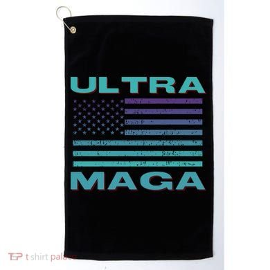 Ultra MAGA Conservative US Flag Golf Towel