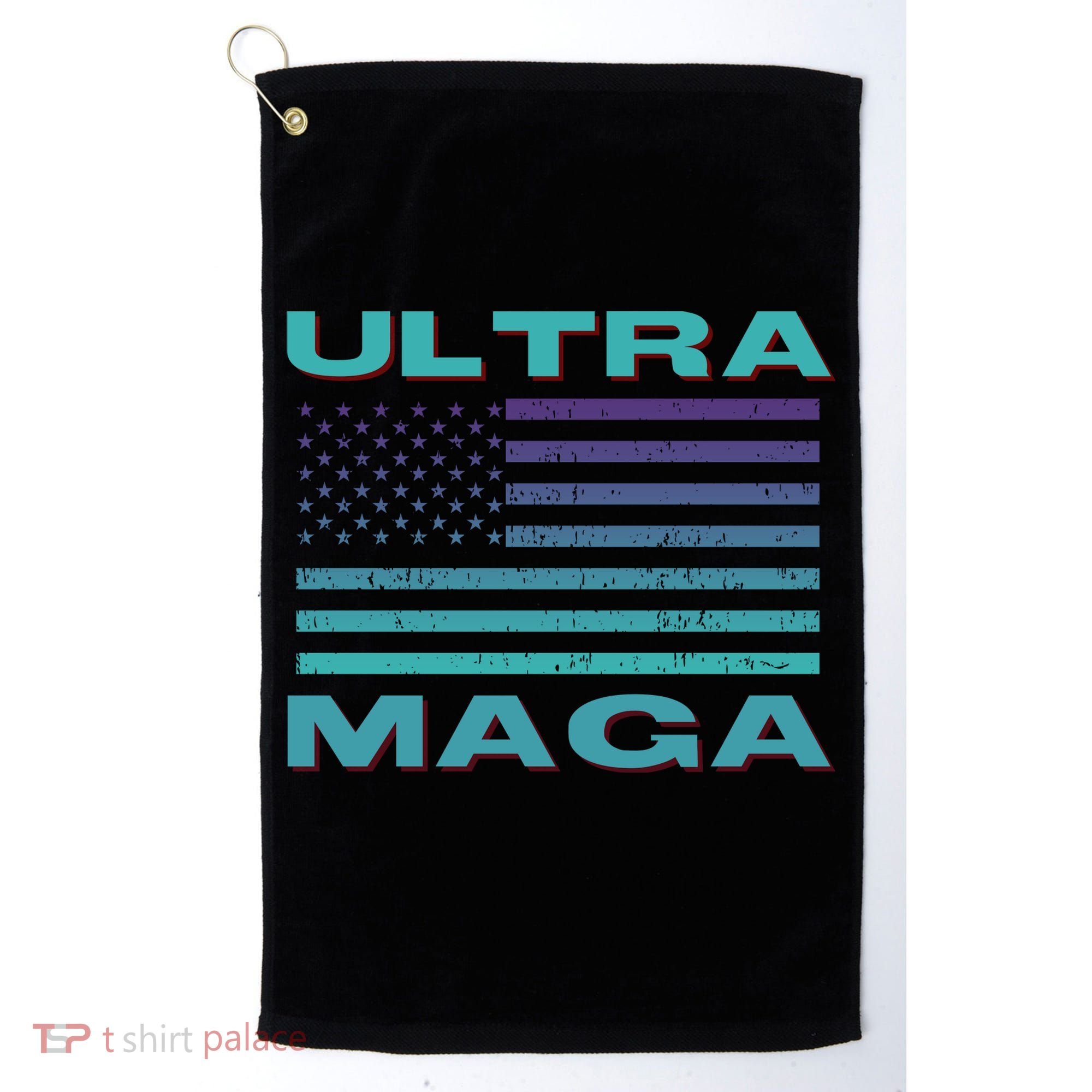 Ultra MAGA Conservative US Flag Golf Towel