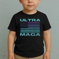 Ultra MAGA Conservative US Flag Toddler T-Shirt thumb 2
