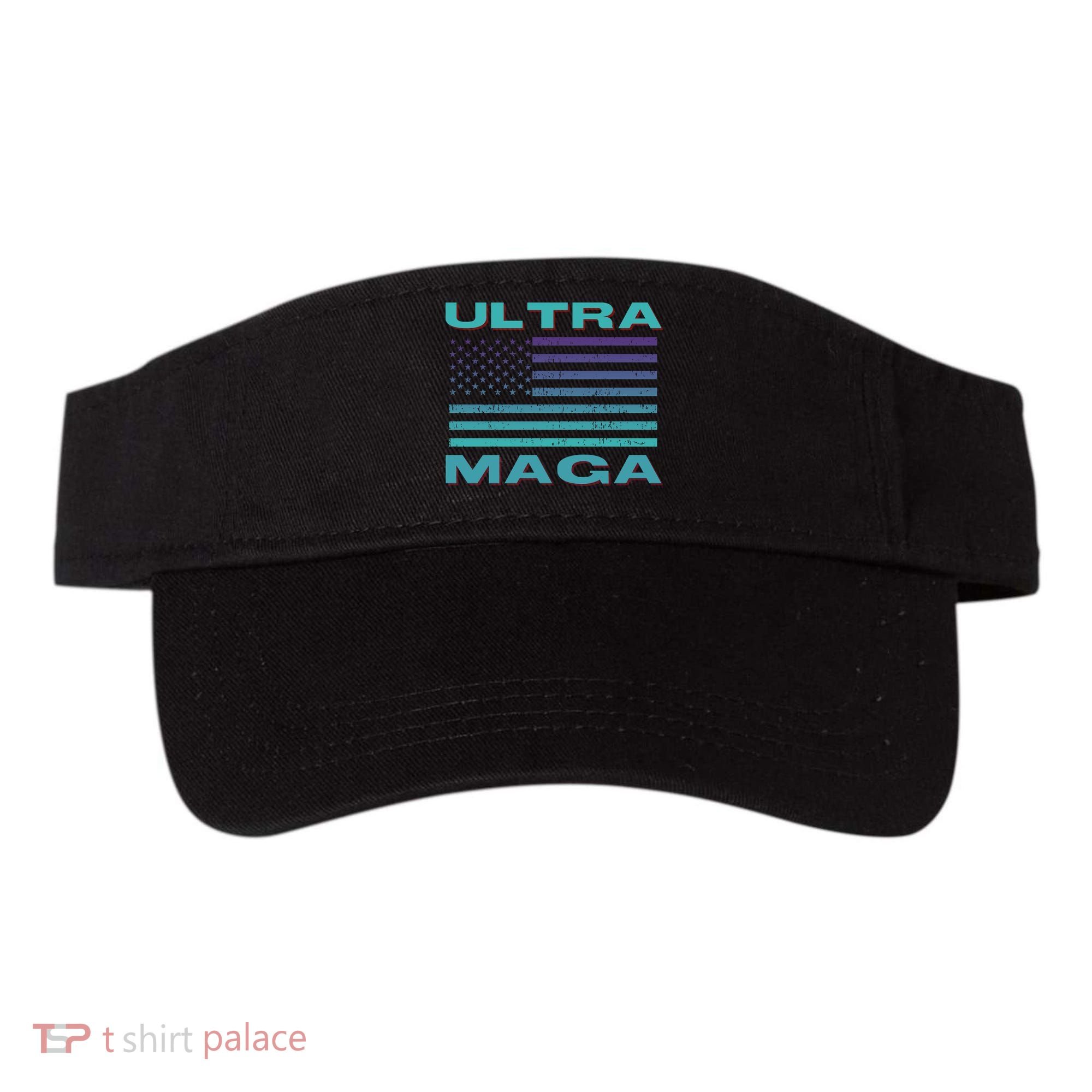 Ultra MAGA Conservative US Flag Visor