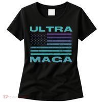 Ultra MAGA Conservative US Flag Women's T-Shirt thumb 0