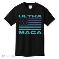 Ultra MAGA Conservative US Flag Kids T-Shirt thumb 0
