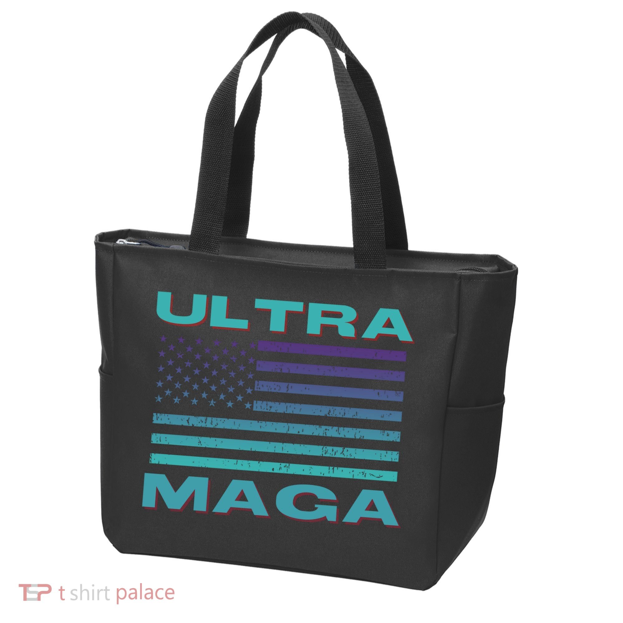 Ultra MAGA Conservative US Flag Tote Bag