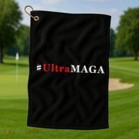 Ultra MAGA Conservative Anti Biden Republican Golf Towel thumb 1