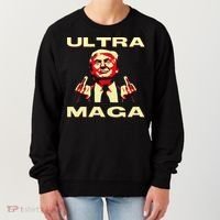 Ultra MAGA Funny Conservative Donald Trump Women's Sweatshirt thumb 0