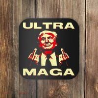 Ultra MAGA Funny Conservative Donald Trump Coaster thumb 0