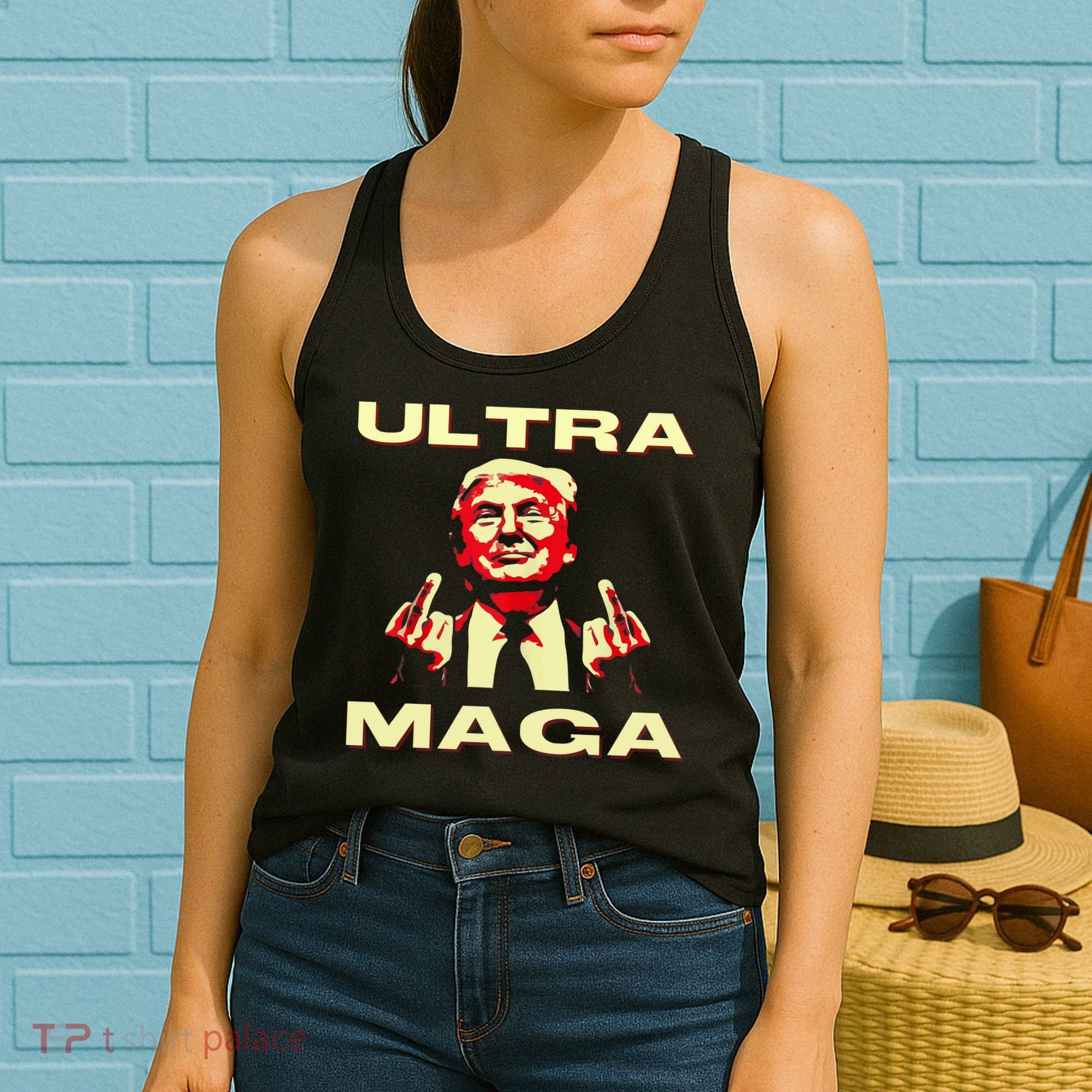 Ultra MAGA Funny Conservative Donald Trump Women's Tank Top