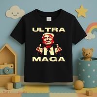 Ultra MAGA Funny Conservative Donald Trump Toddler T-Shirt thumb 3