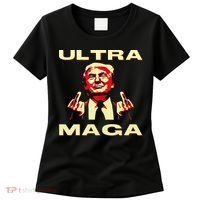Ultra MAGA Funny Conservative Donald Trump Women's T-Shirt thumb 0